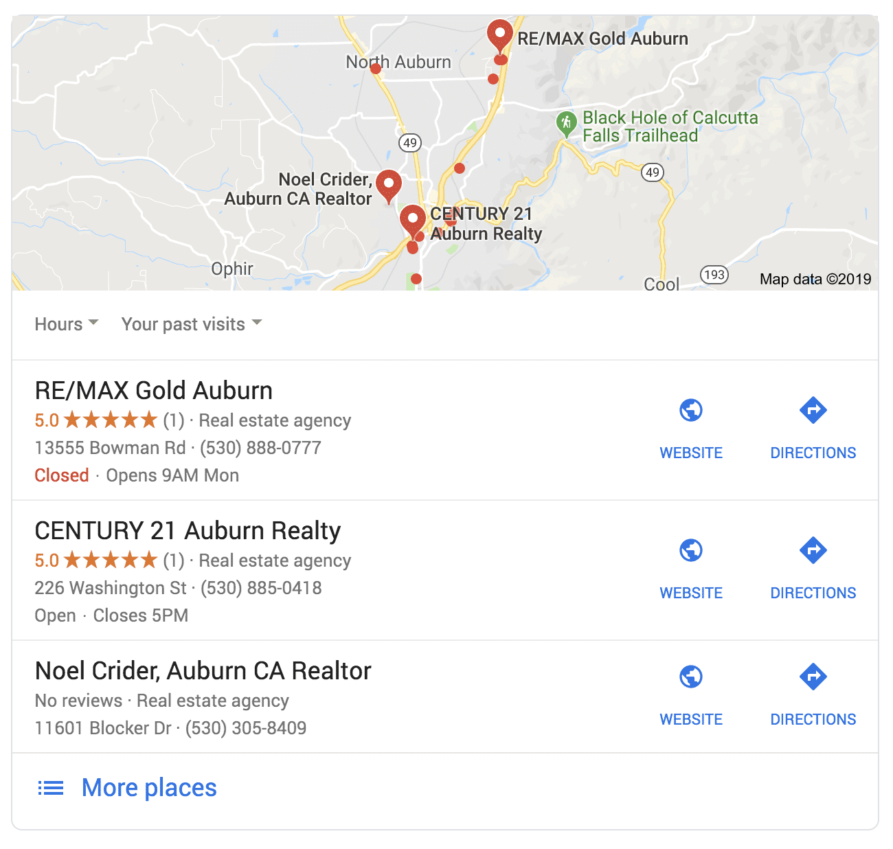 Google map pack