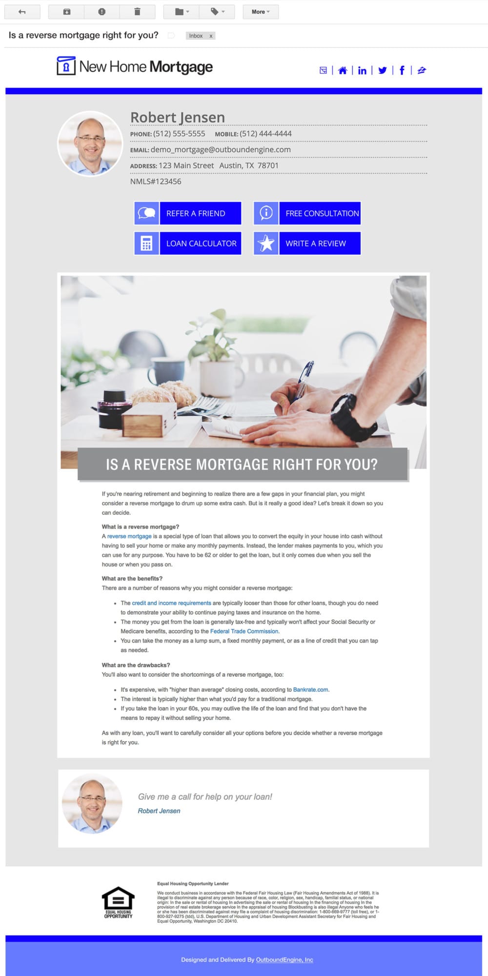 e-newsletter template