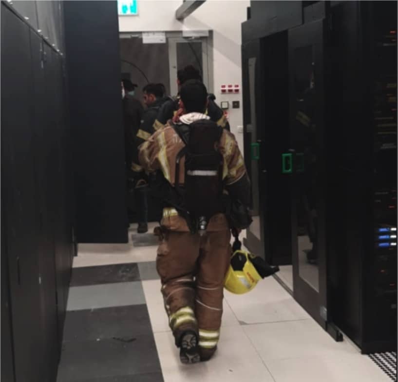 Firefighter in the data center